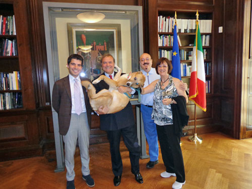 ICE  Stefano Pileggi, Mario Platero and his beloved Juno, Vincenzo Marra, Susy Marra